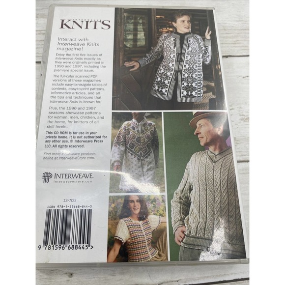 1996 -1997 INTERWEAVE KNITS MAGAZINE 5 Issues on CD Gloves Button Making Tams - Picture 2 of 10